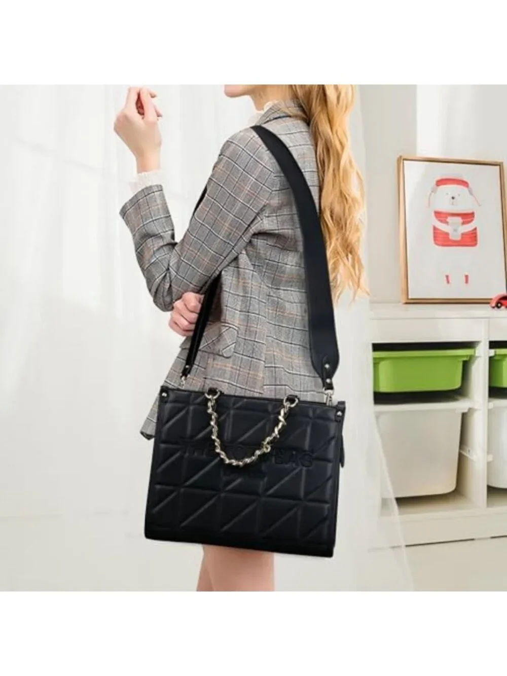 Stylish Women's Tote Bag - Versatile Top Handle Satchel Purse with Shoulder